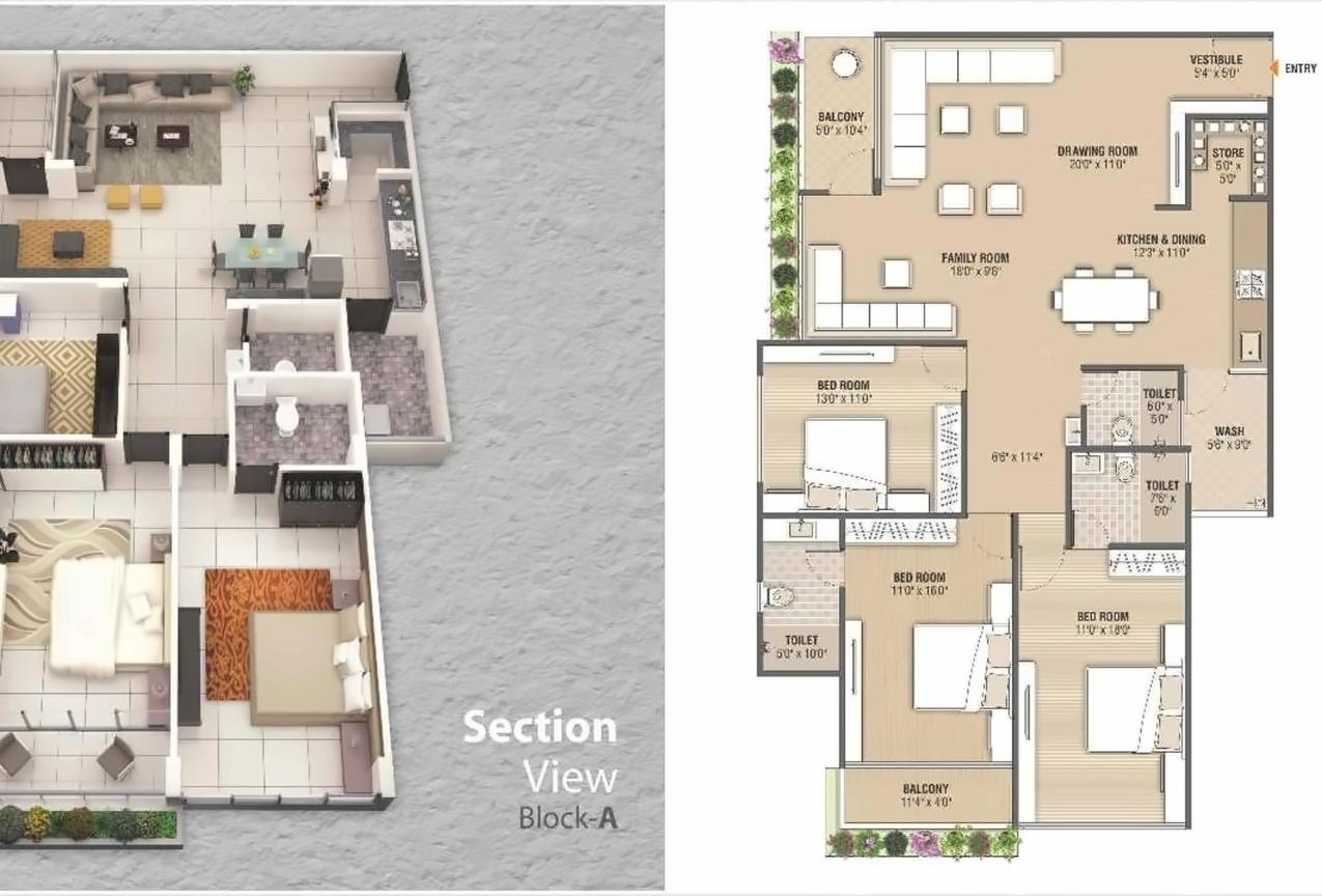 Layout of real estate project Vrundavan Pearl located at City, Ahmedabad, Gujarat