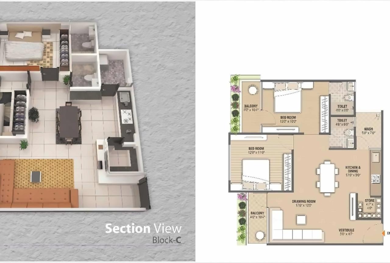 Layout of real estate project Vrundavan Pearl located at City, Ahmedabad, Gujarat