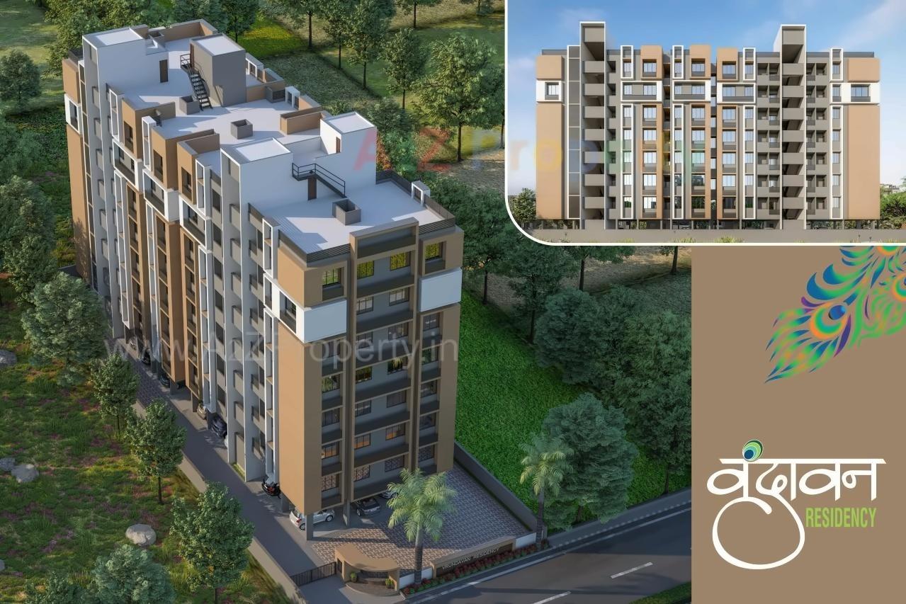 3D Elevation of real estate project Vrundavan Residency located at Ahmedabad, Ahmedabad, Gujarat