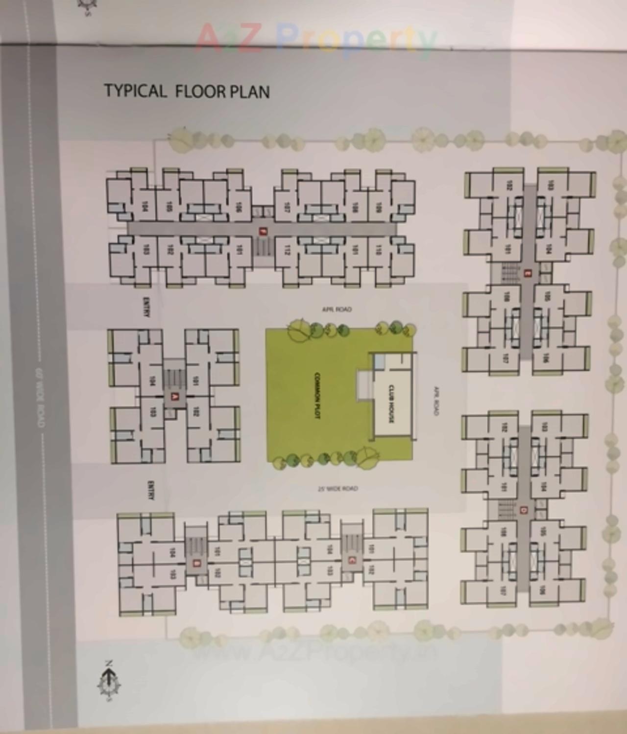 Layout of real estate project Vrundavan Skyline located at Vastral, Ahmedabad, Gujarat