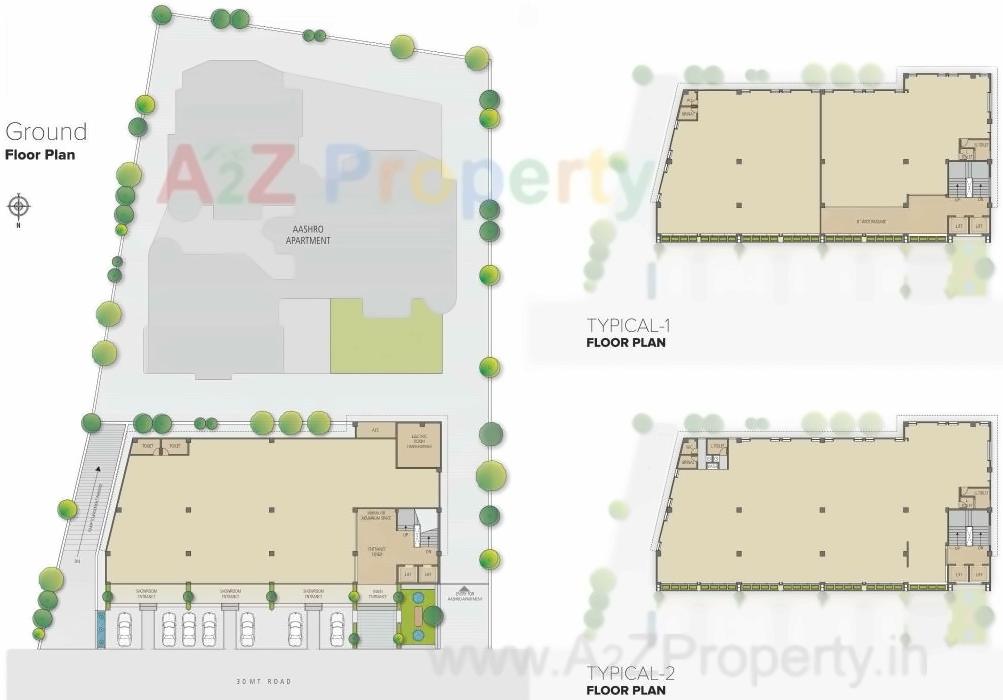 Layout of real estate project Vrushakruti Corpspace located at Vejalpur, Ahmedabad, Gujarat