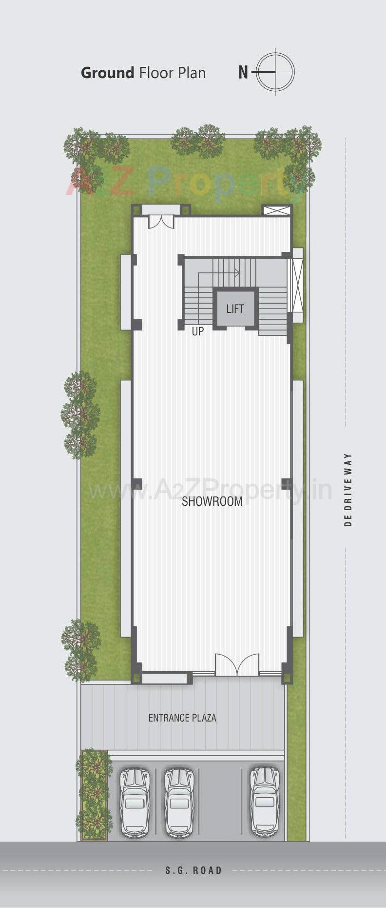 1 of real estate project West Gate ( Block C ) located at Makarba, Ahmedabad, Gujarat