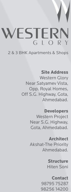  of real estate project Western Glory located at Gota, Ahmedabad, Gujarat