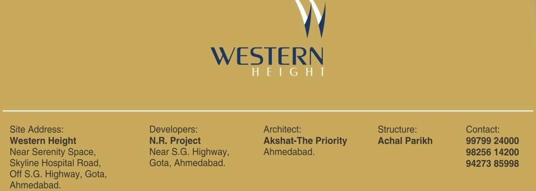  of real estate project Western Height located at Jagatpur, Ahmedabad, Gujarat