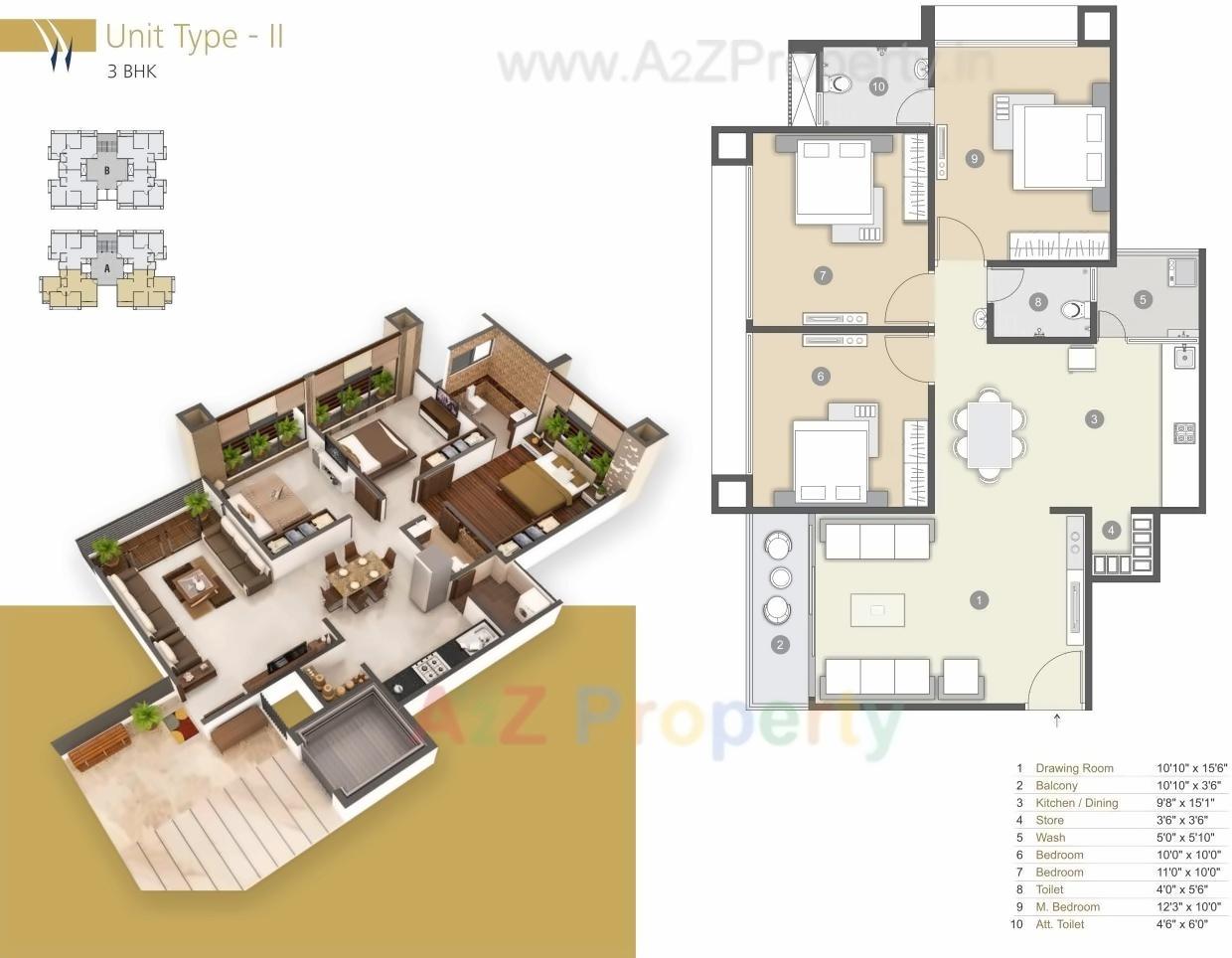 Layout of real estate project Western Height located at Jagatpur, Ahmedabad, Gujarat