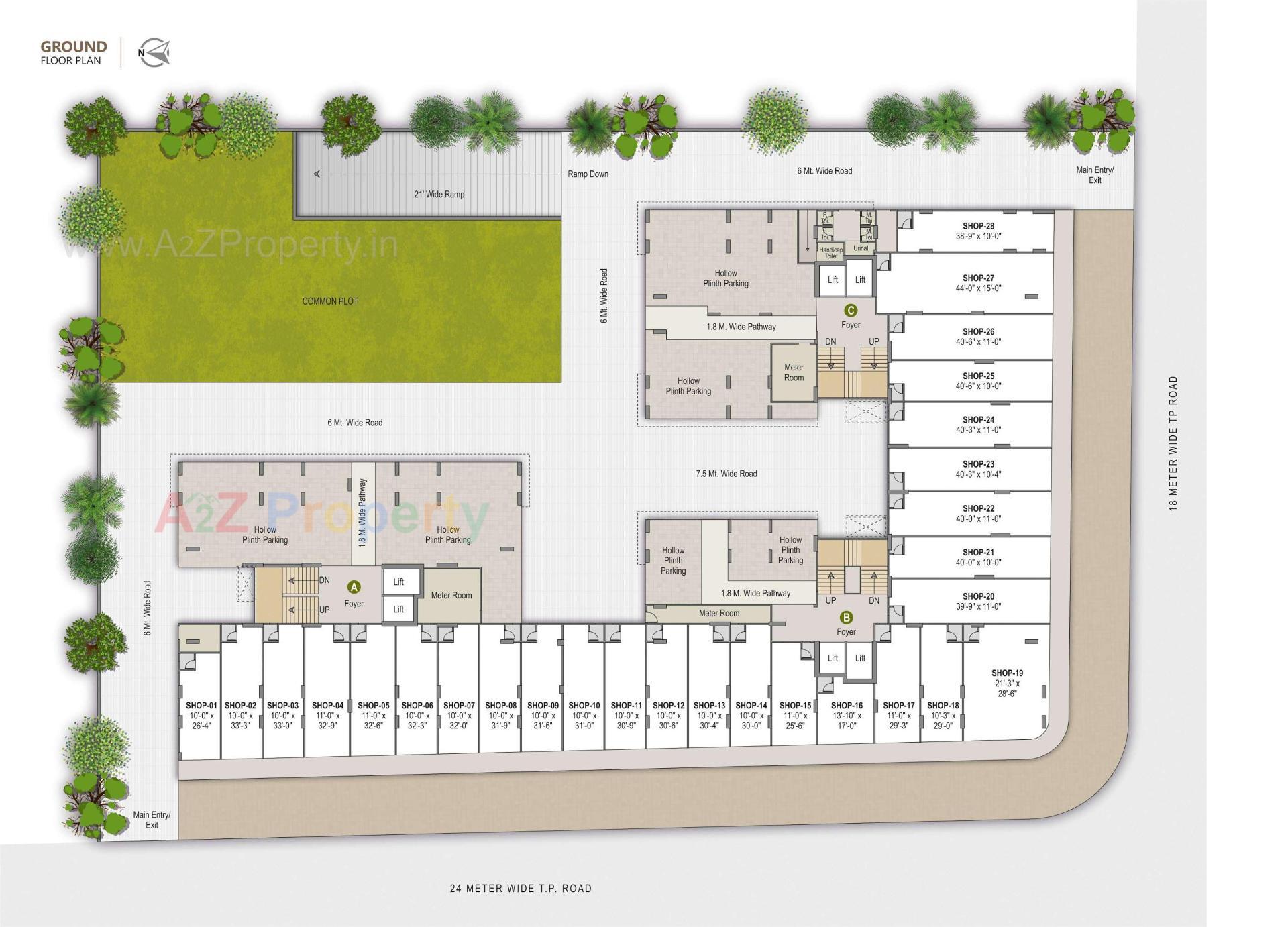 Layout of real estate project Western Sparsh located at Ahmedabad, Ahmedabad, Gujarat