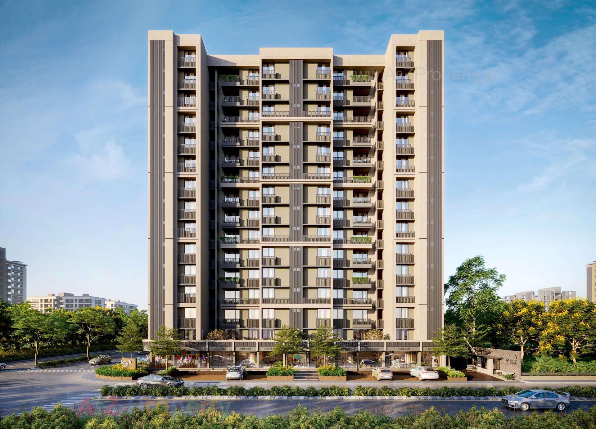 3D Elevation of real estate project Western Sparsh located at Ahmedabad, Ahmedabad, Gujarat