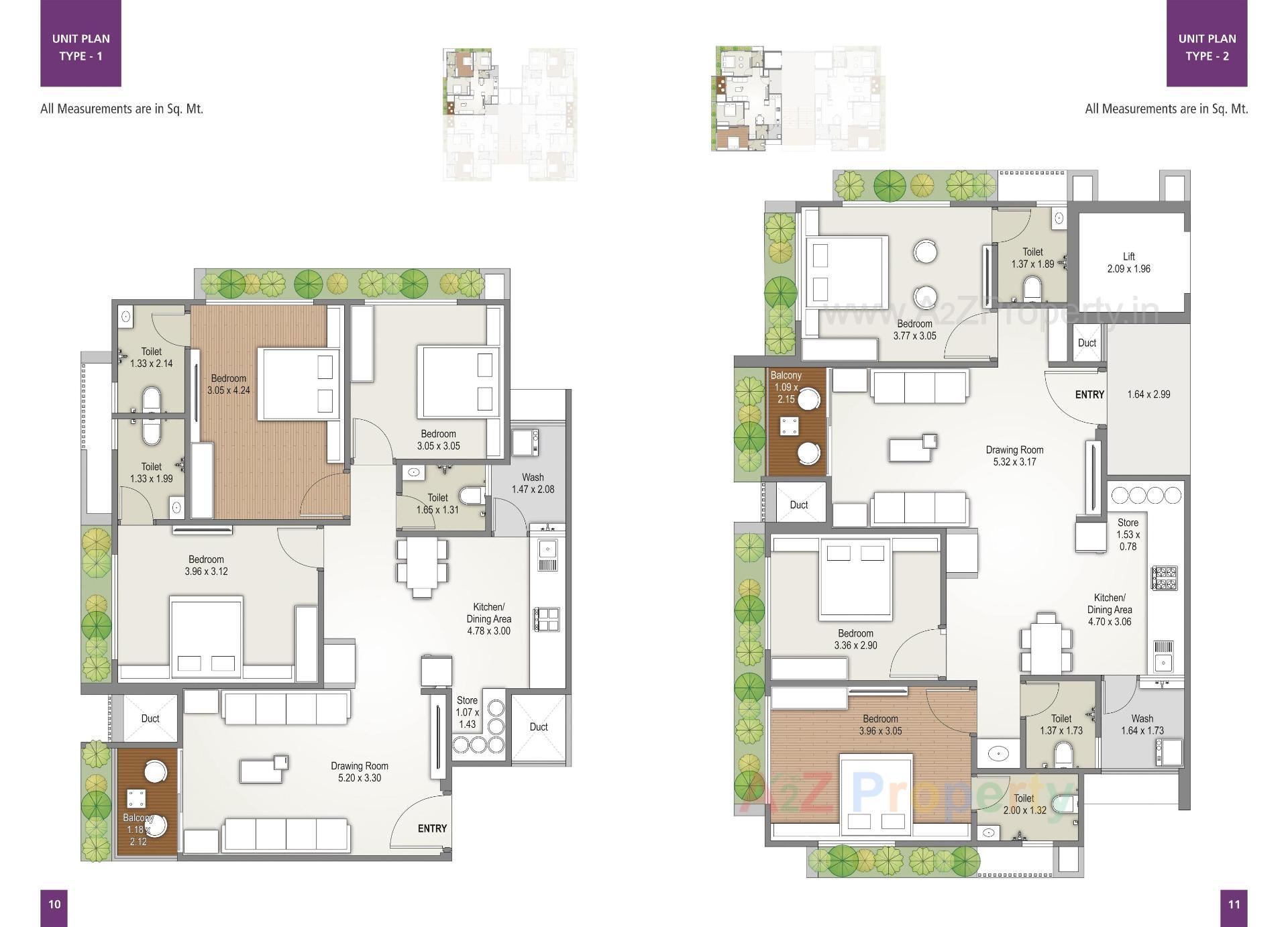 Layout of real estate project Western Unity located at Khodiyar, Ahmedabad, Gujarat