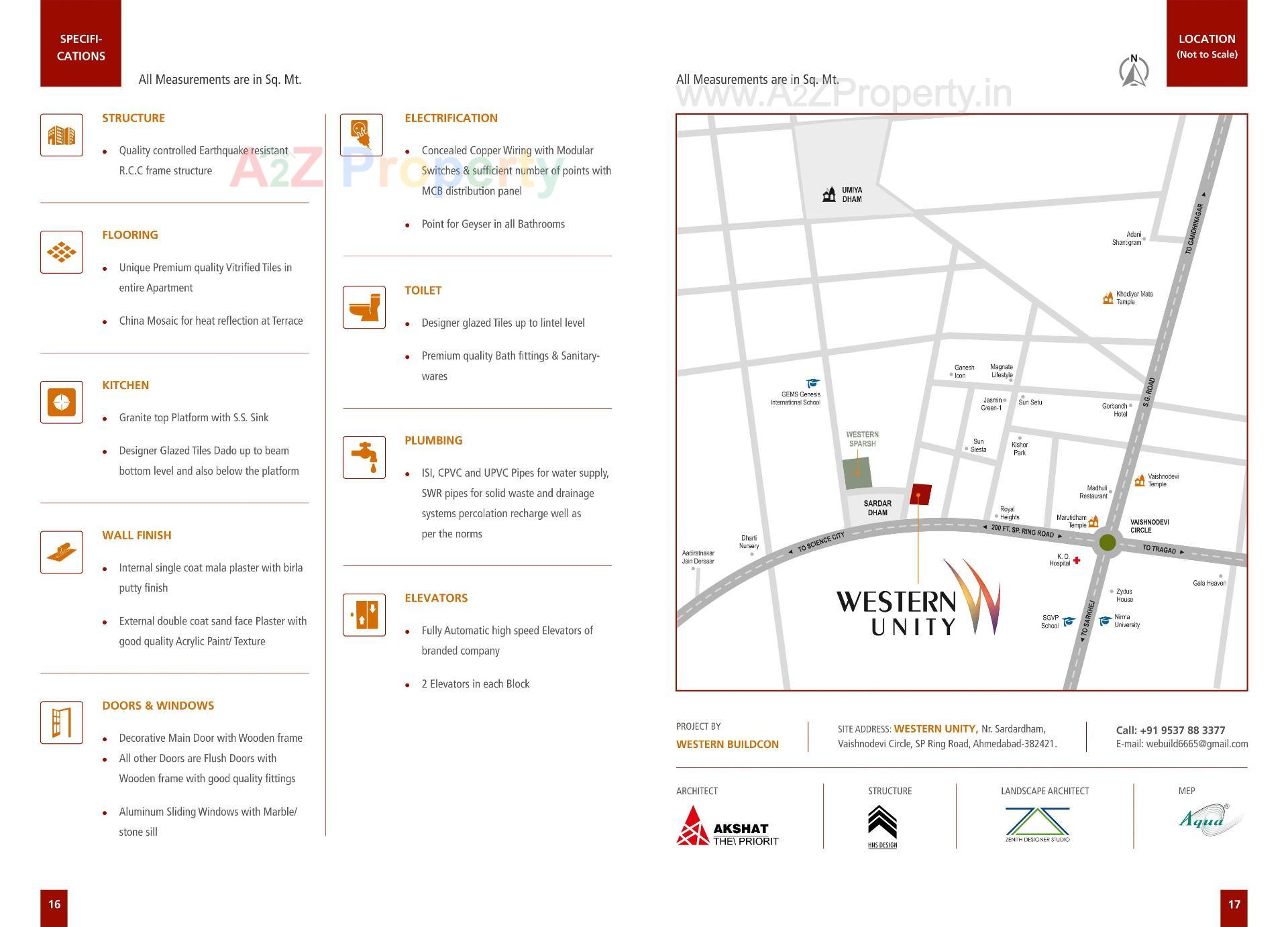  of real estate project Western Unity located at Khodiyar, Ahmedabad, Gujarat