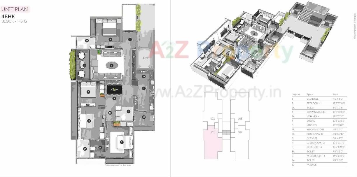 Layout of real estate project Westpark located at City, Ahmedabad, Gujarat