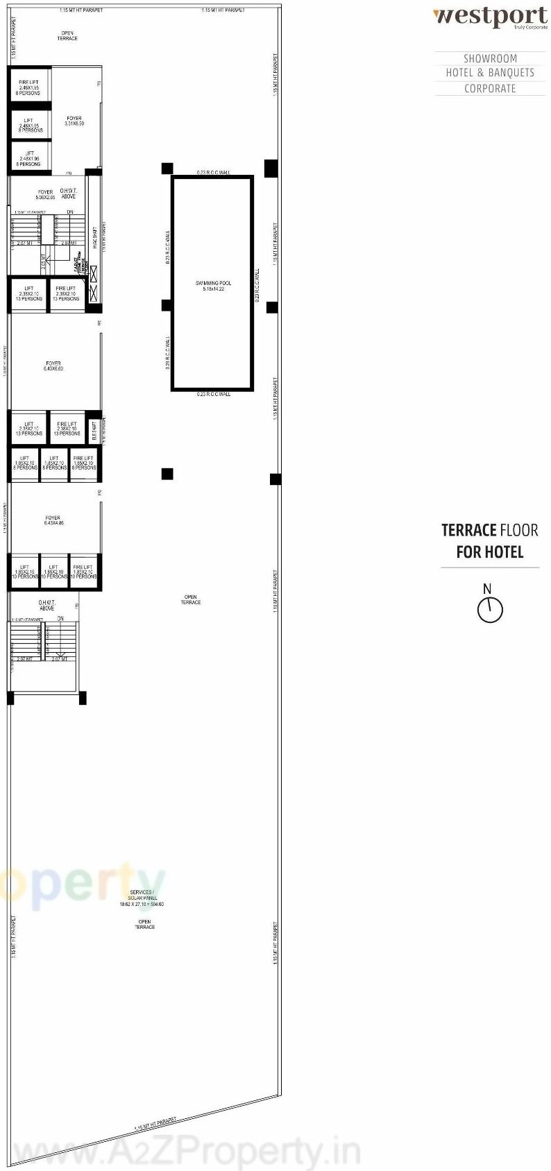 Layout of real estate project Westport located at Ahmedabad, Ahmedabad, Gujarat