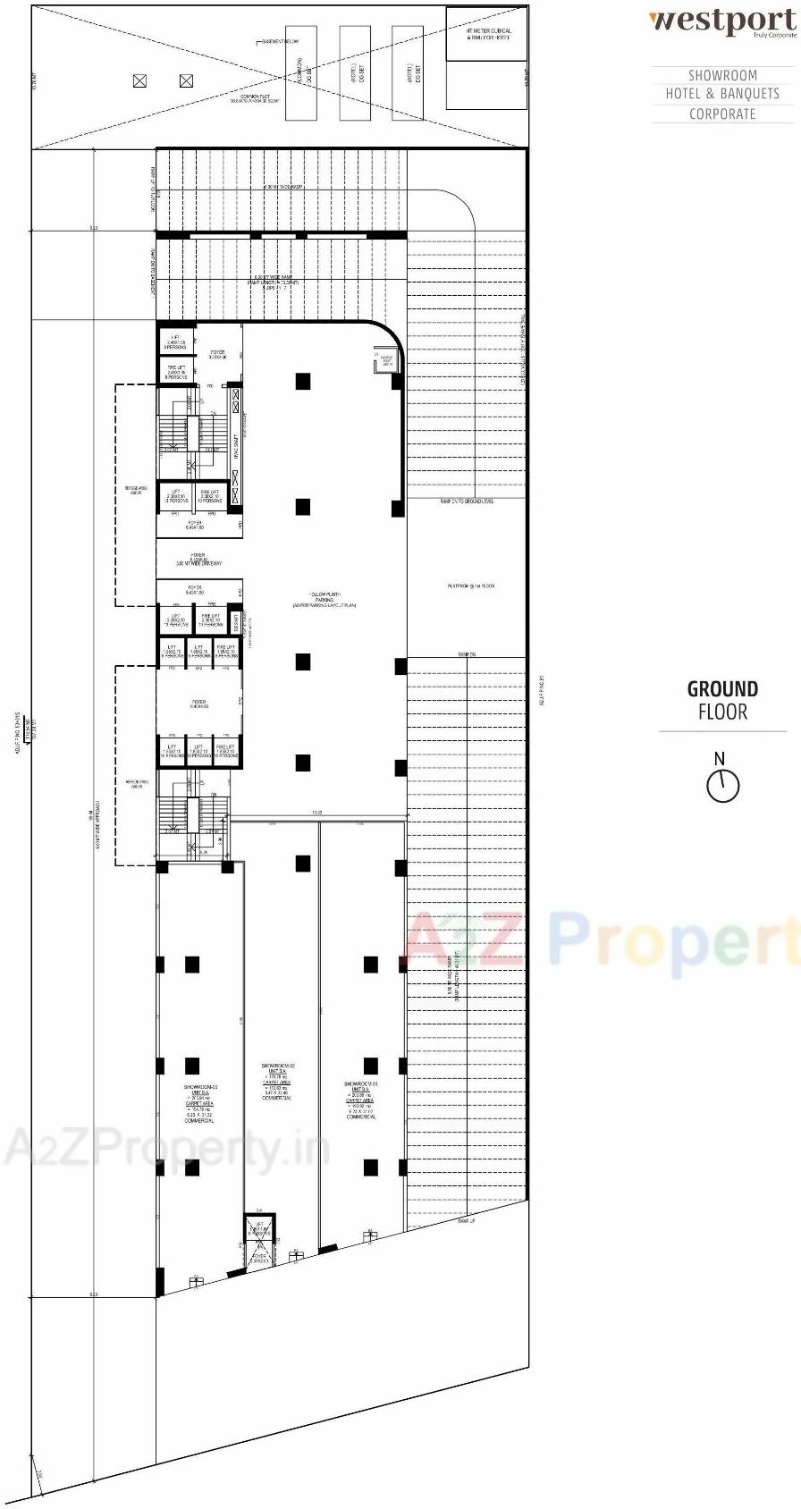 Layout of real estate project Westport located at Ahmedabad, Ahmedabad, Gujarat