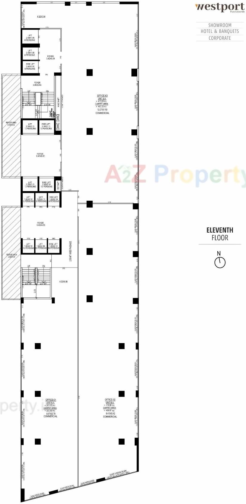 Layout of real estate project Westport located at Ahmedabad, Ahmedabad, Gujarat