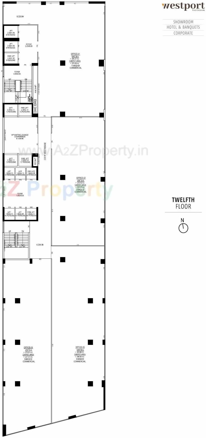 Layout of real estate project Westport located at Ahmedabad, Ahmedabad, Gujarat