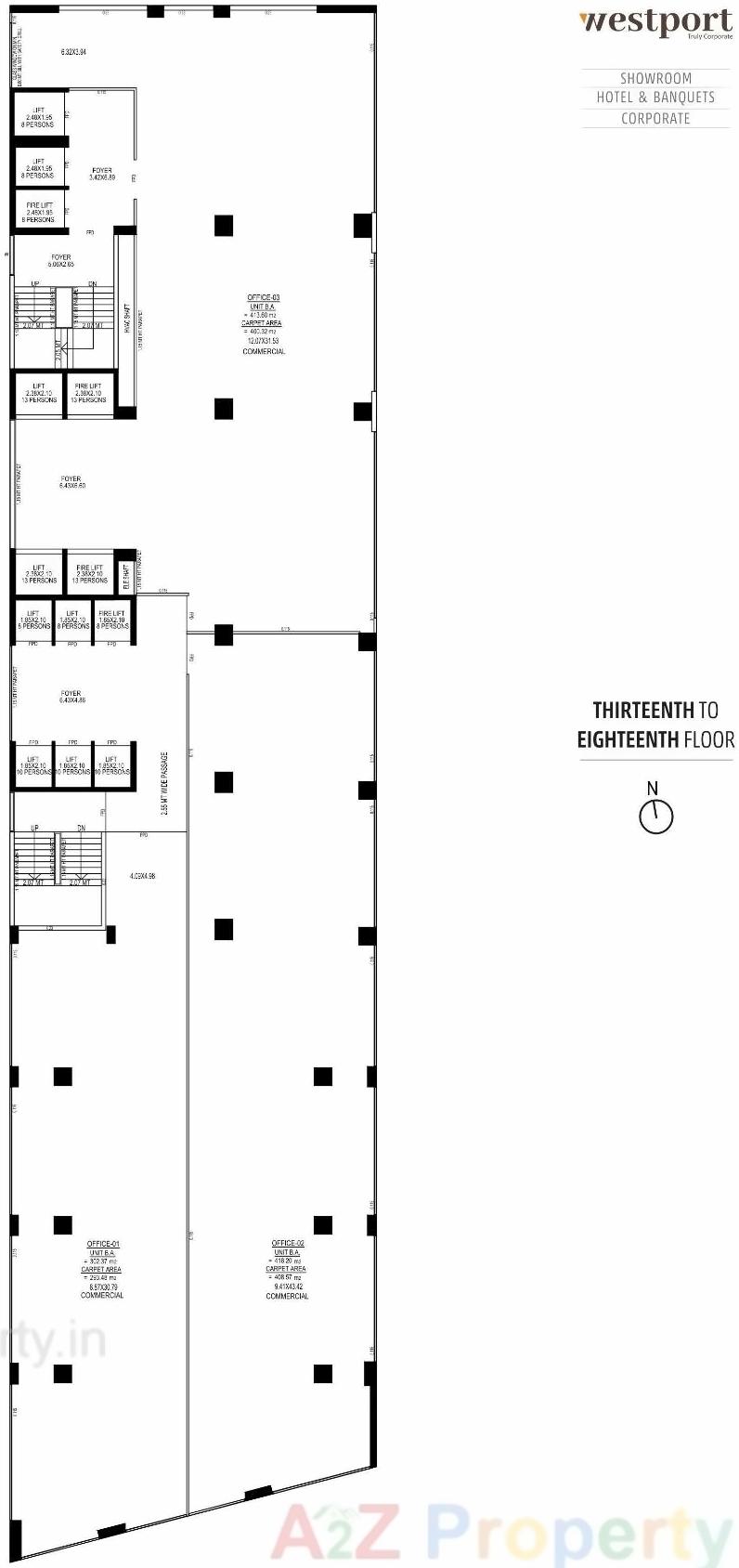 Layout of real estate project Westport located at Ahmedabad, Ahmedabad, Gujarat