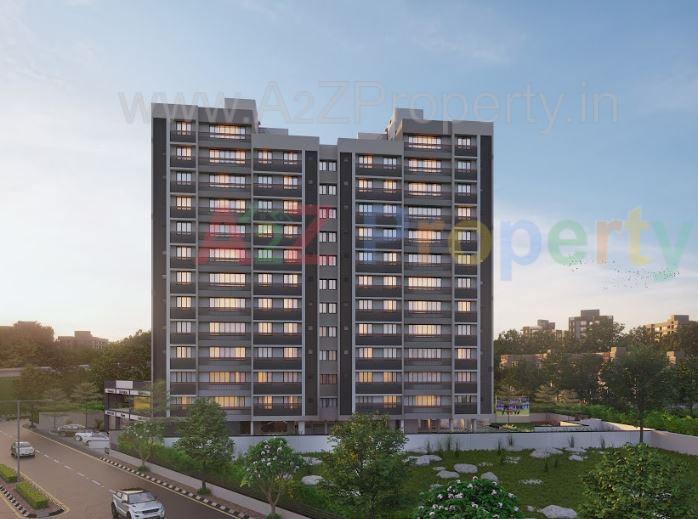3D Elevation of real estate project Westside Elegance located at Shilaj, Ahmedabad, Gujarat