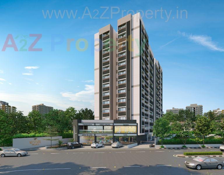 3D Elevation of real estate project Westside Elegance located at Shilaj, Ahmedabad, Gujarat