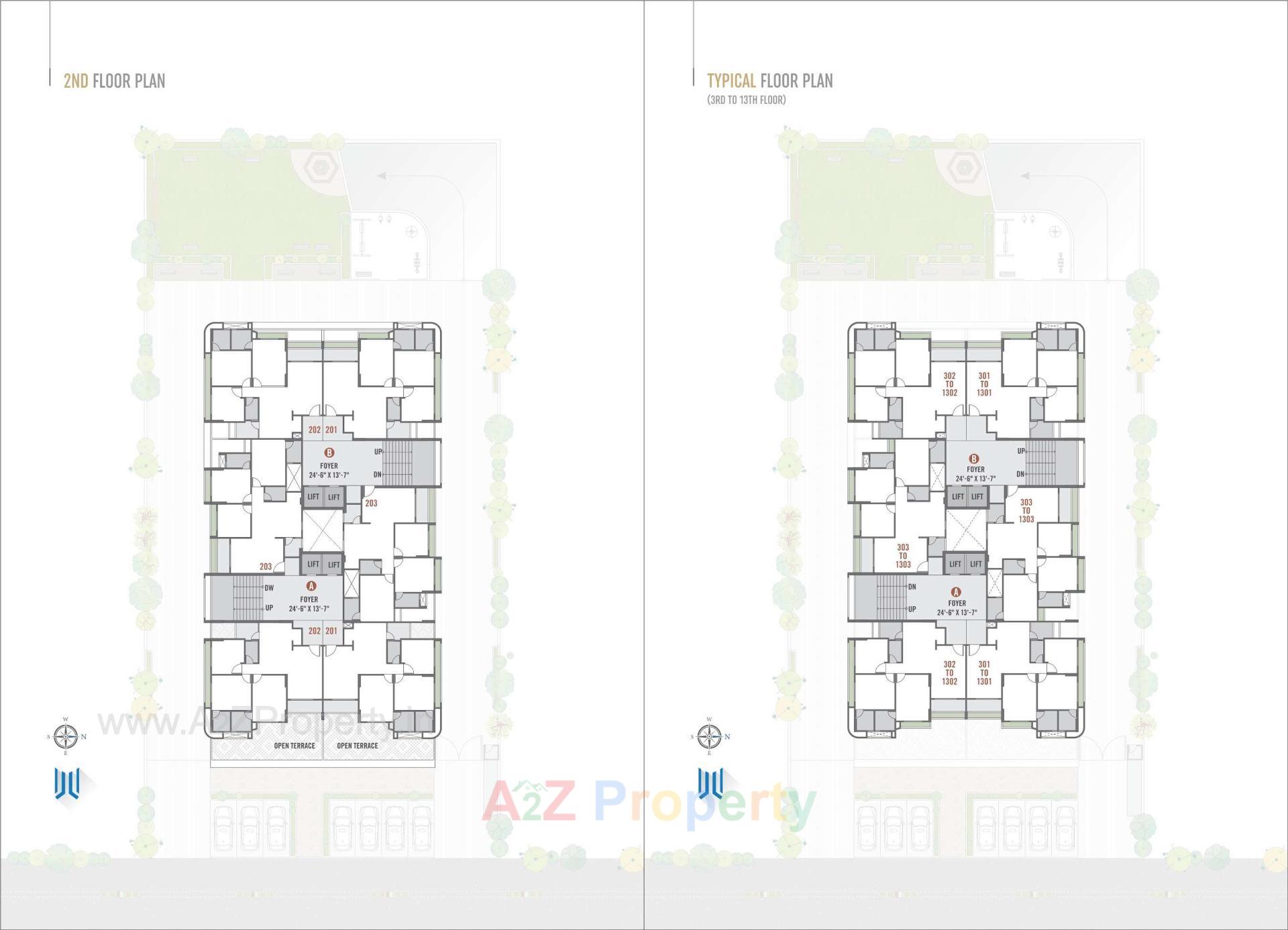 Layout of real estate project Westside Heights located at Ognaj, Ahmedabad, Gujarat