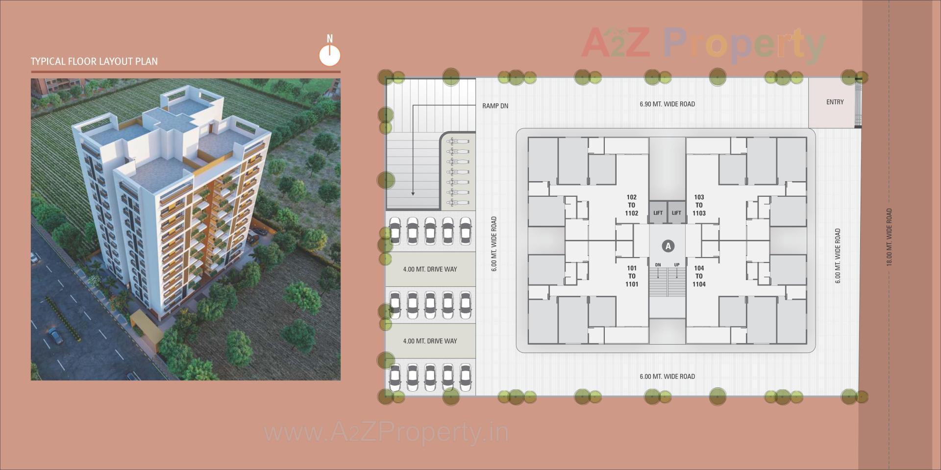 Layout of real estate project White 46 Homes located at Naroda, Ahmedabad, Gujarat