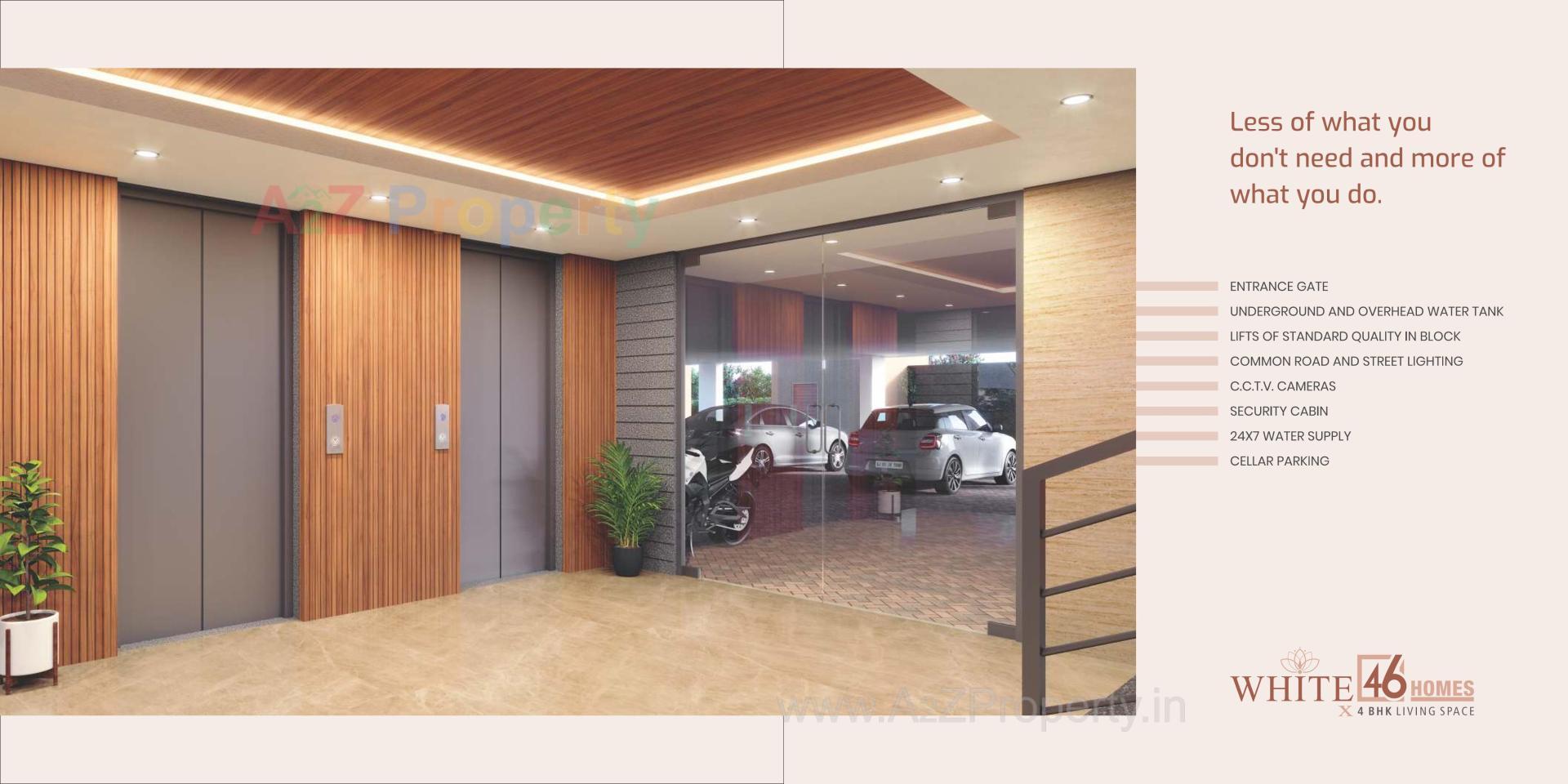 3D Elevation of real estate project White 46 Homes located at Naroda, Ahmedabad, Gujarat