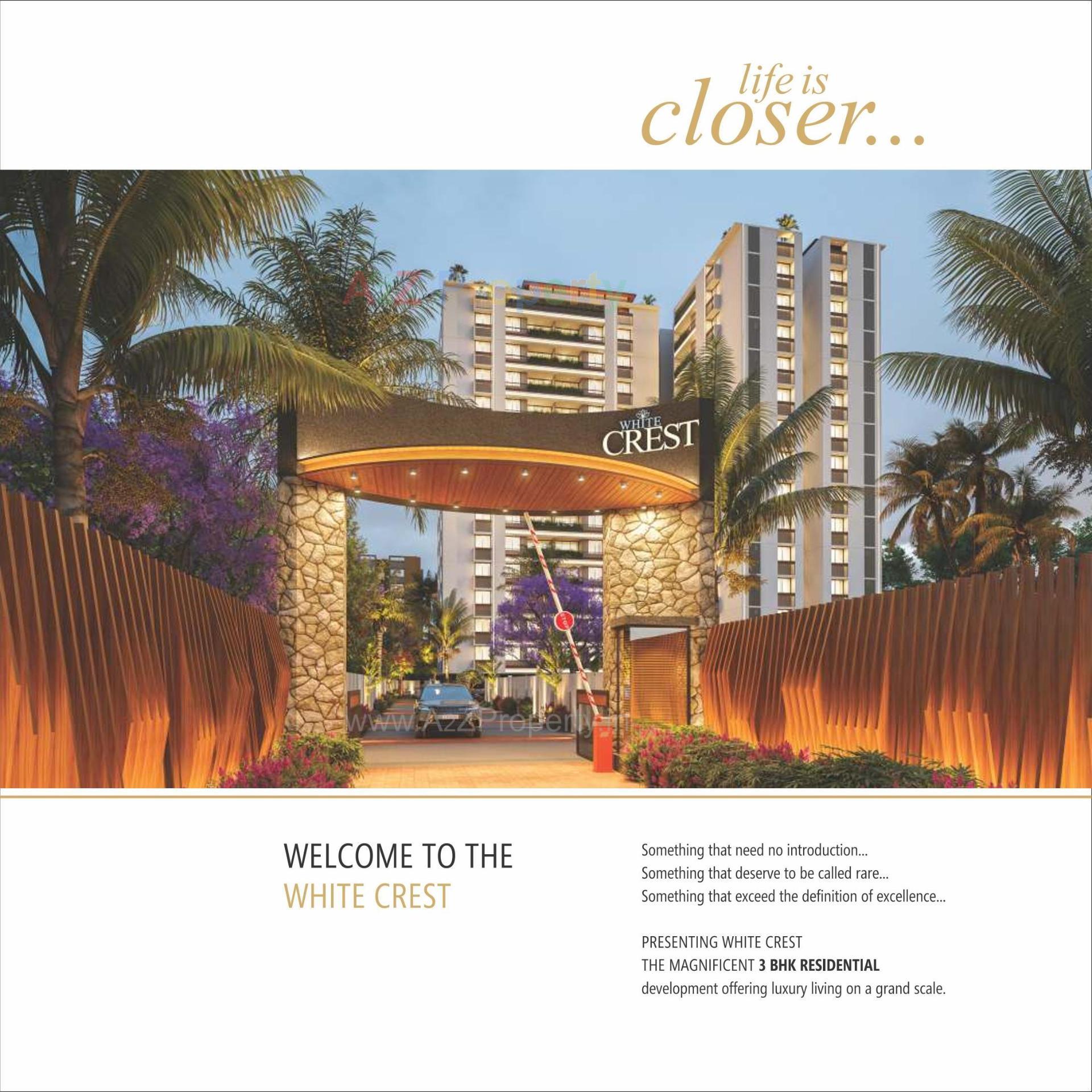 3D Elevation of real estate project White Crest located at Hanspura, Ahmedabad, Gujarat