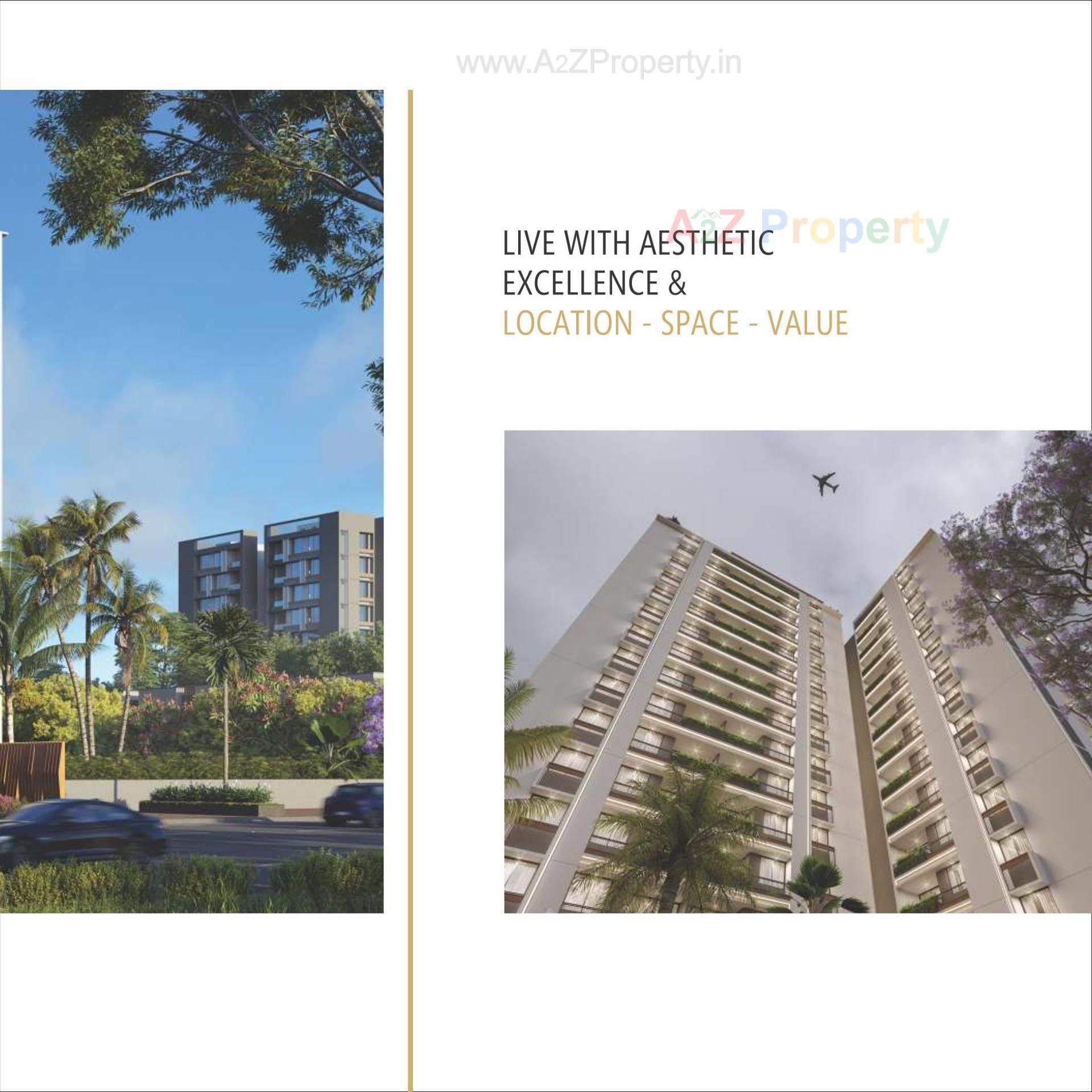 3D Elevation of real estate project White Crest located at Hanspura, Ahmedabad, Gujarat