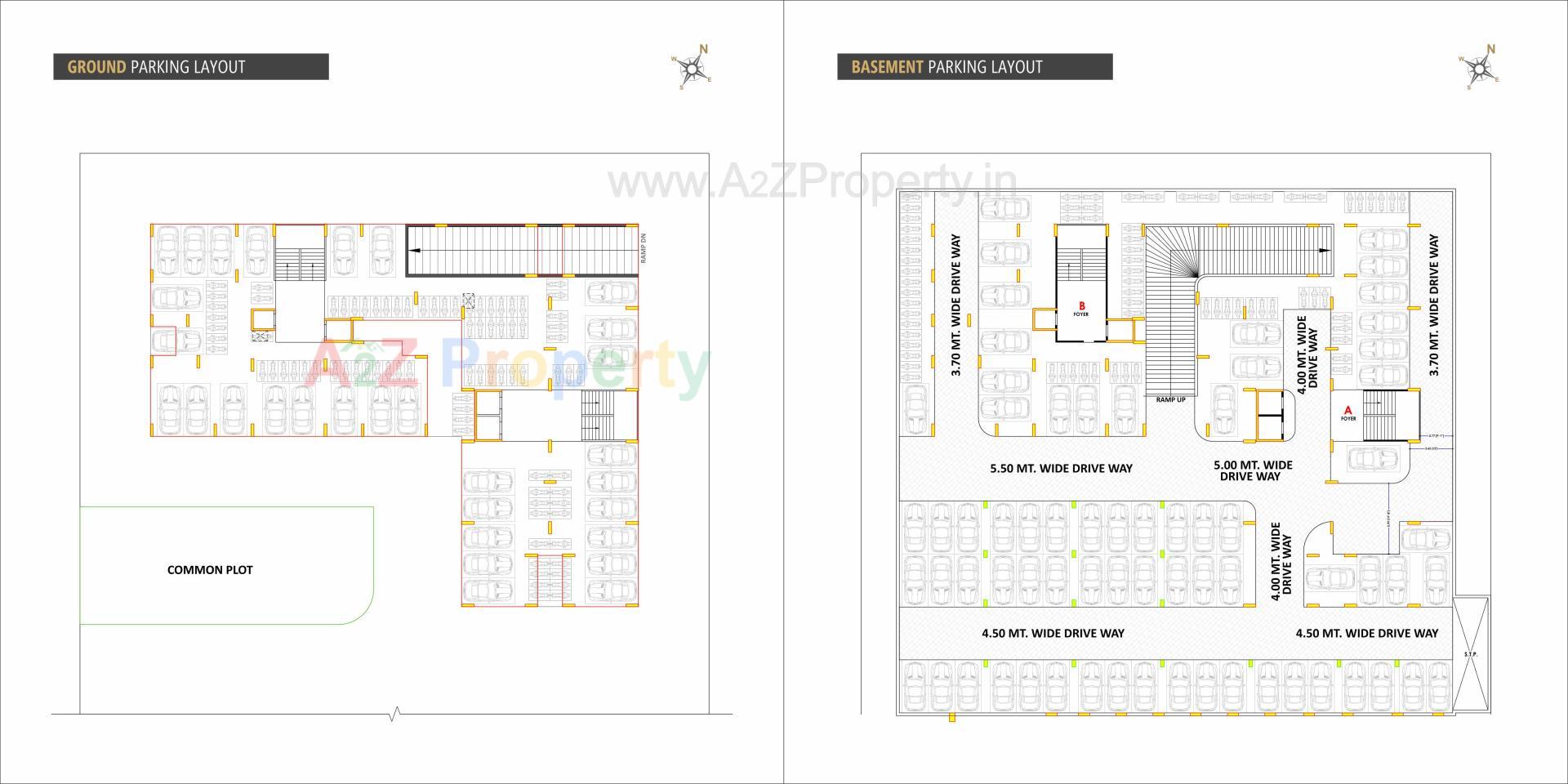 Layout of real estate project White Crest located at Hanspura, Ahmedabad, Gujarat