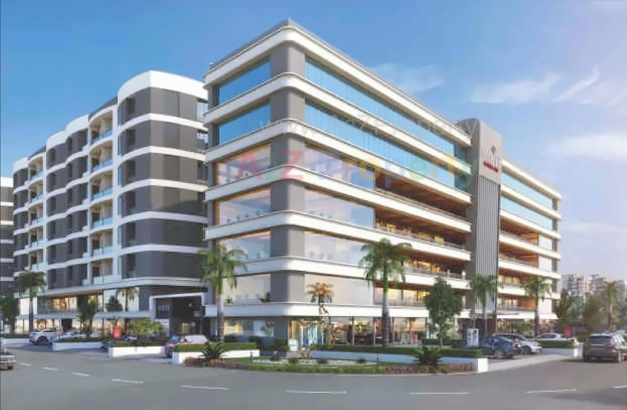 3D Elevation of real estate project White Elegance   White Business Hub located at Hanspura, Ahmedabad, Gujarat