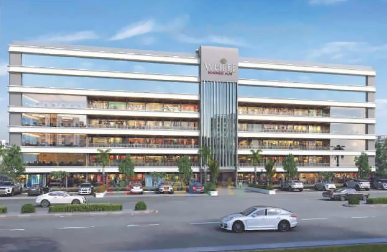 3D Elevation of real estate project White Elegance   White Business Hub located at Hanspura, Ahmedabad, Gujarat
