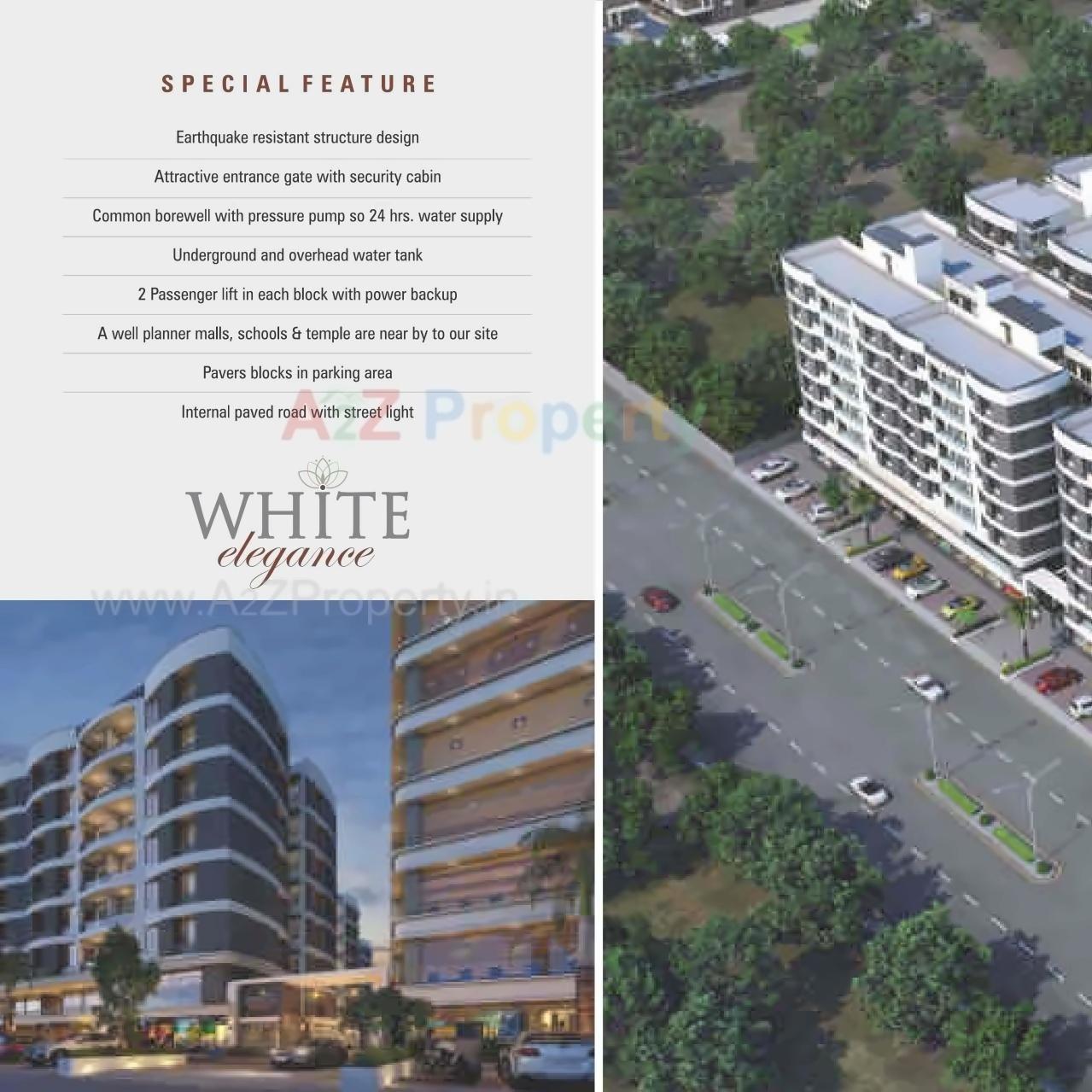 3D Elevation of real estate project White Elegance   White Business Hub located at Hanspura, Ahmedabad, Gujarat
