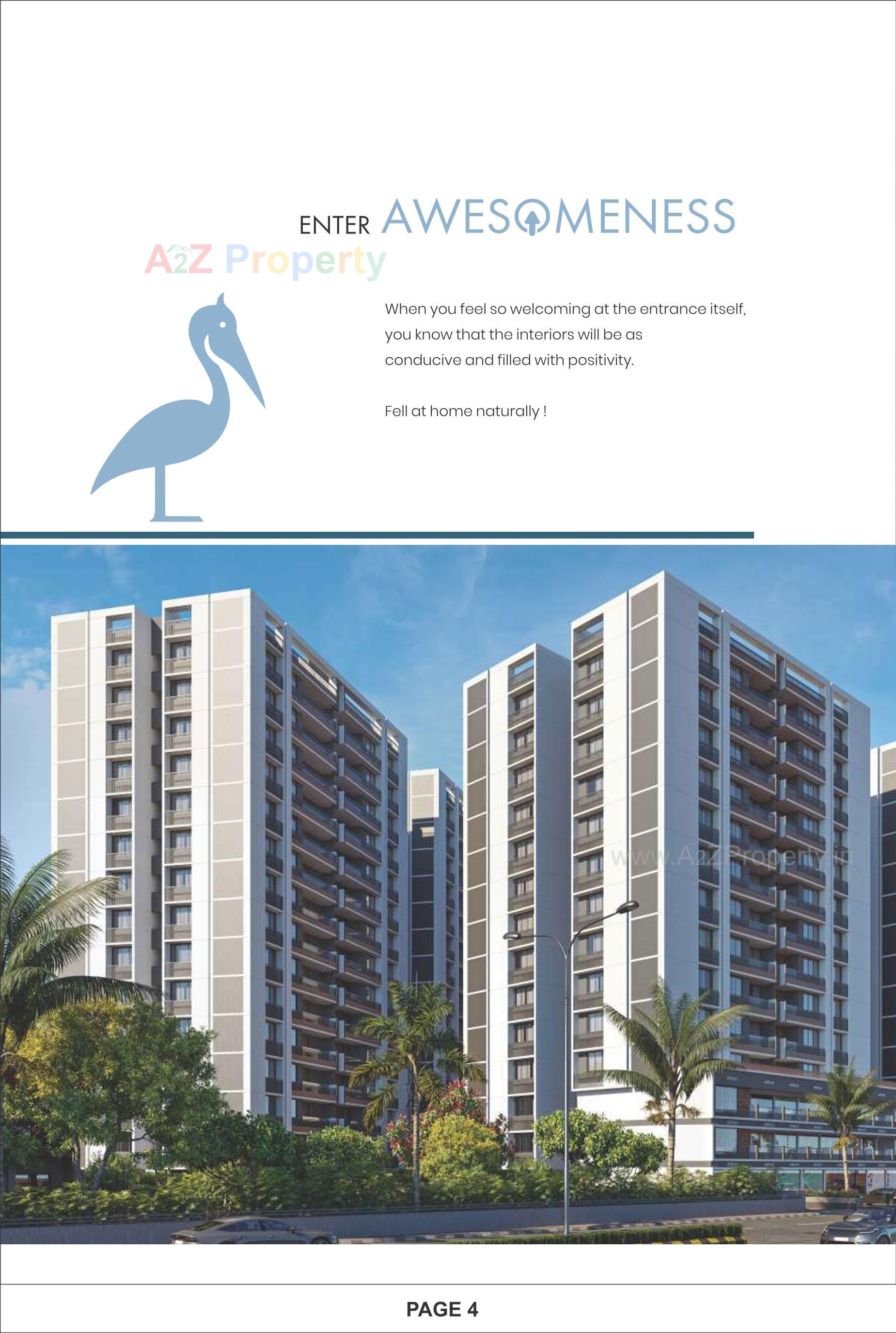 3D Elevation of real estate project White Pelican located at Muthiya, Ahmedabad, Gujarat
