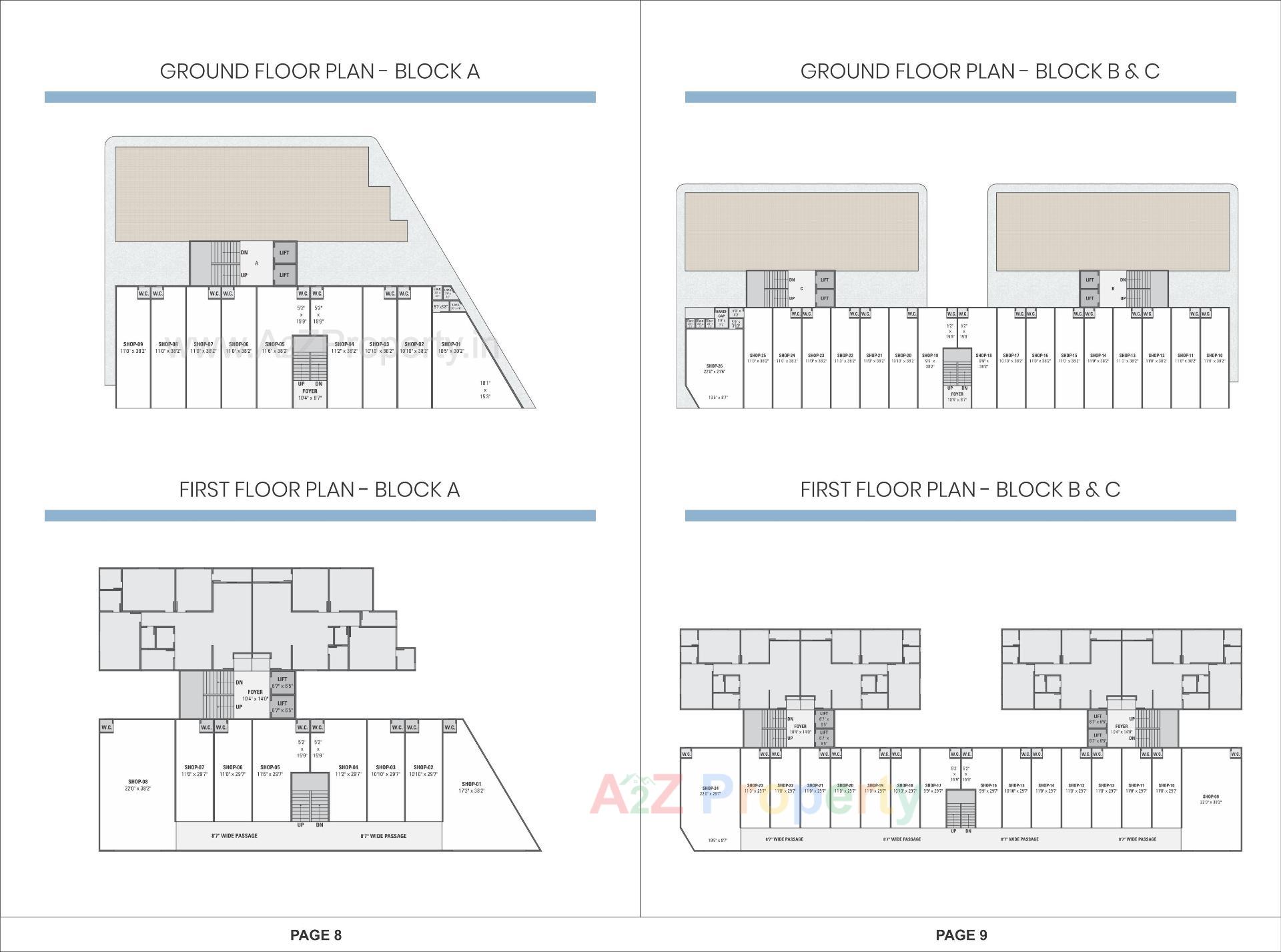 Layout of real estate project White Pelican located at Muthiya, Ahmedabad, Gujarat