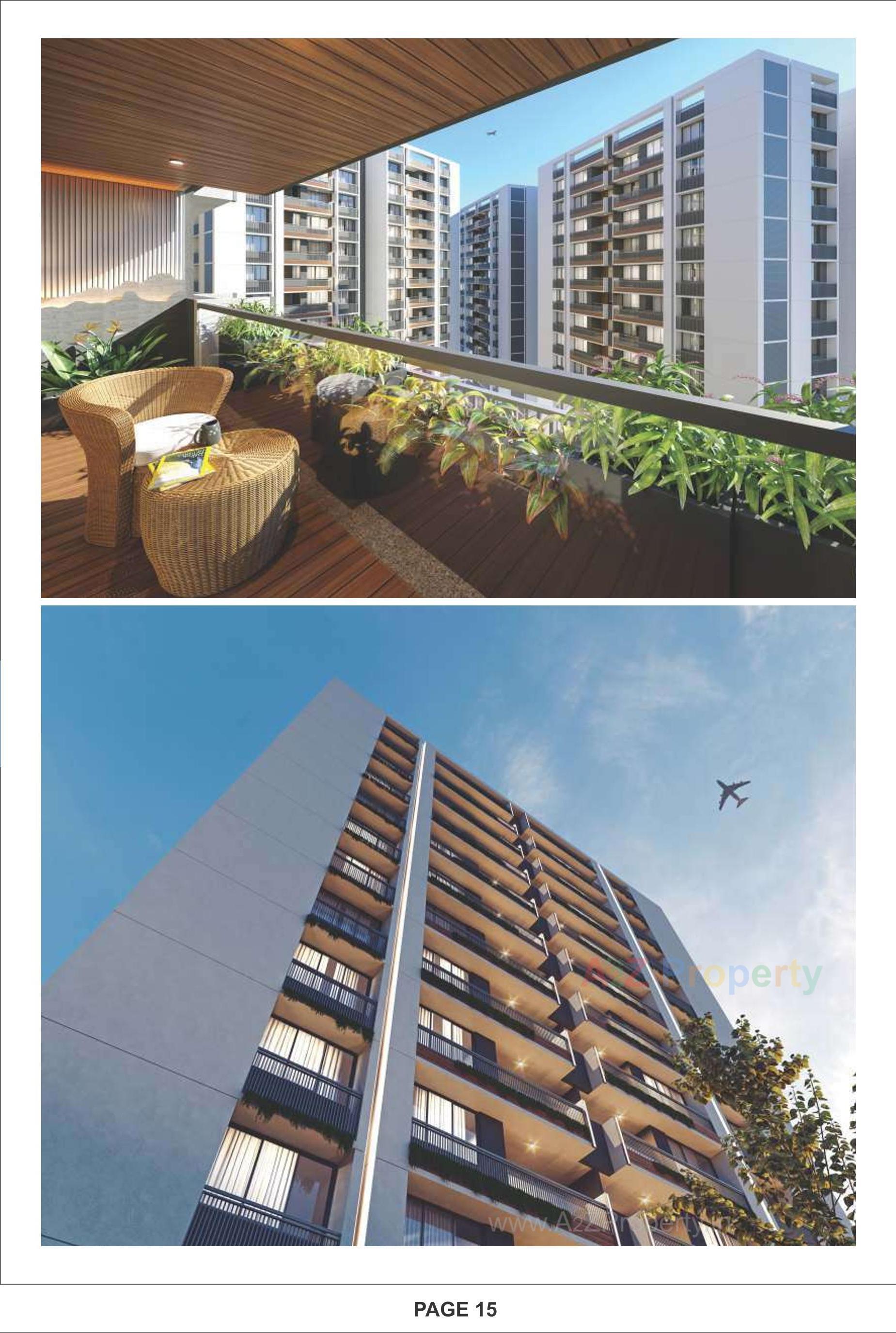 3D Elevation of real estate project White Pelican located at Muthiya, Ahmedabad, Gujarat