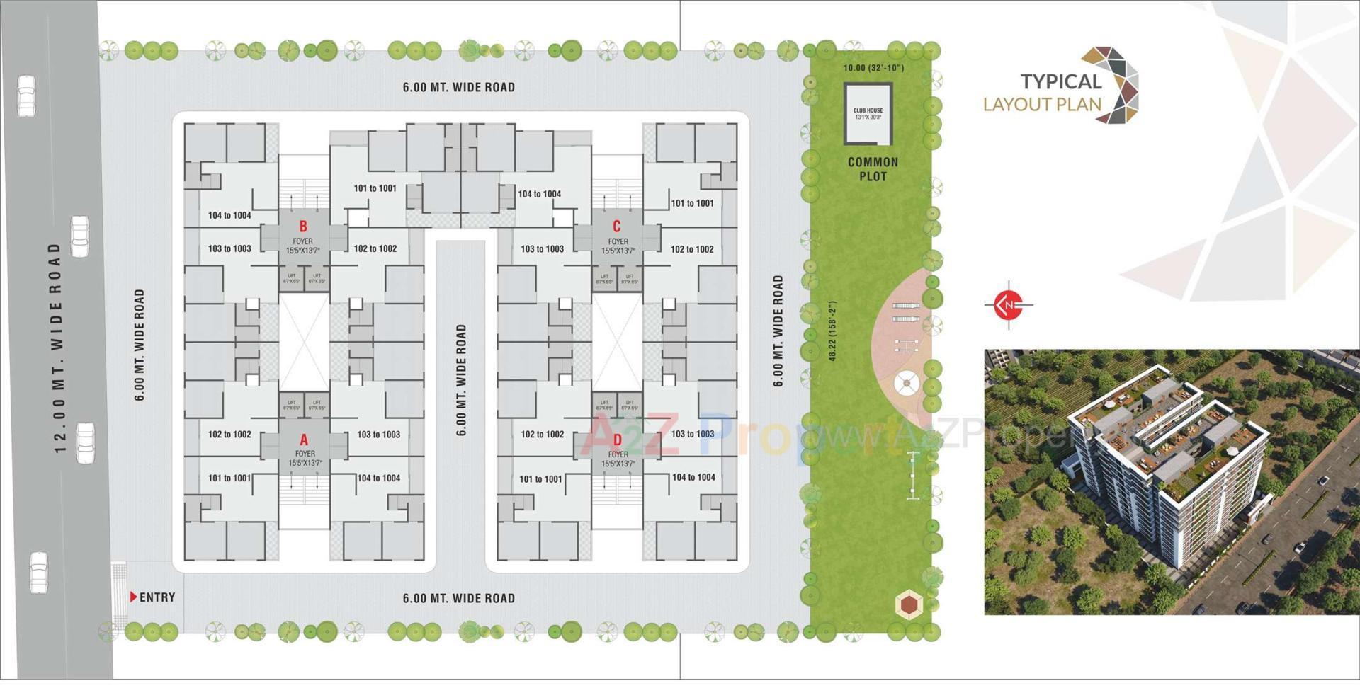 Layout of real estate project White Stone located at Ahmedabad, Ahmedabad, Gujarat