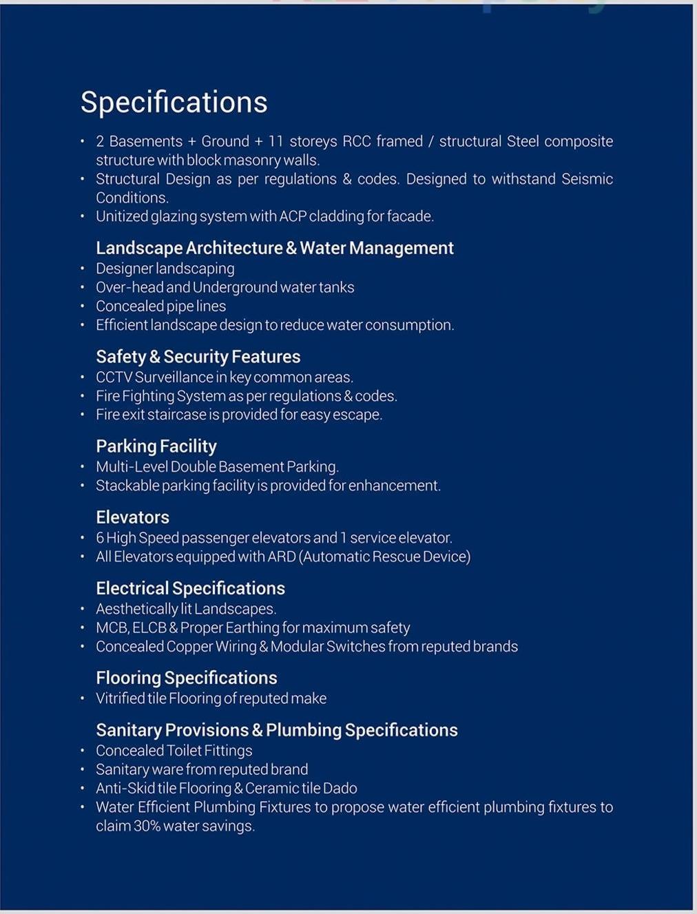 Project Specifications