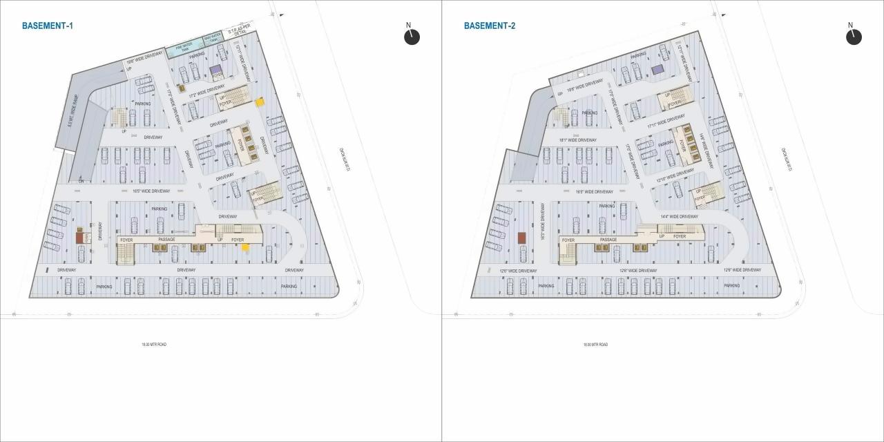 Layout of real estate project World Trade Tower located at Makarba, Ahmedabad, Gujarat