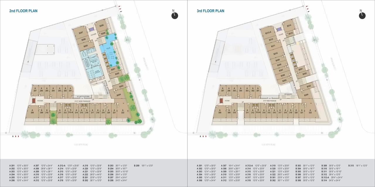Layout of real estate project World Trade Tower located at Makarba, Ahmedabad, Gujarat
