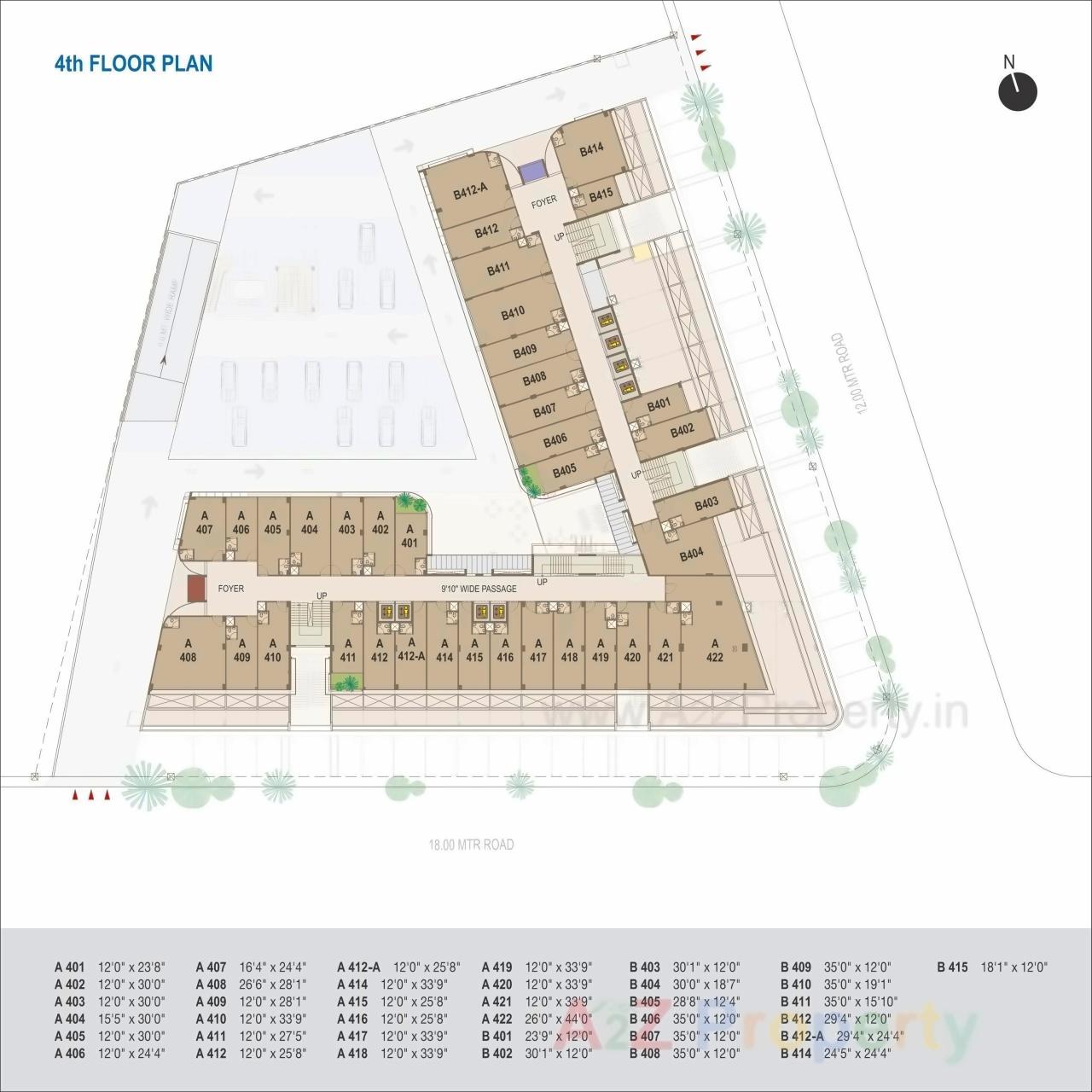 Layout of real estate project World Trade Tower located at Makarba, Ahmedabad, Gujarat