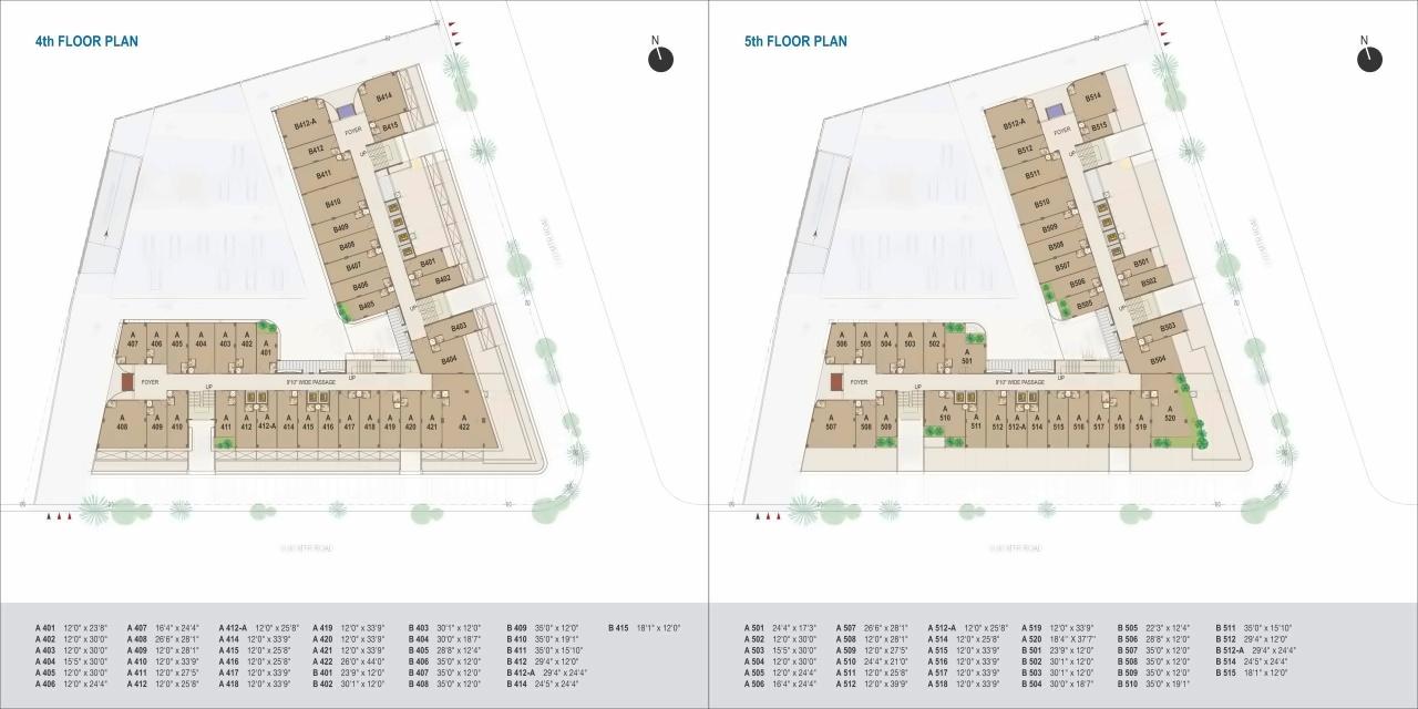 Layout of real estate project World Trade Tower located at Makarba, Ahmedabad, Gujarat