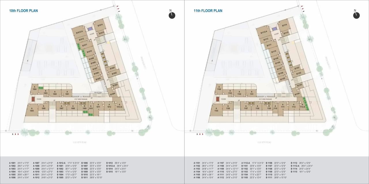 Layout of real estate project World Trade Tower located at Makarba, Ahmedabad, Gujarat