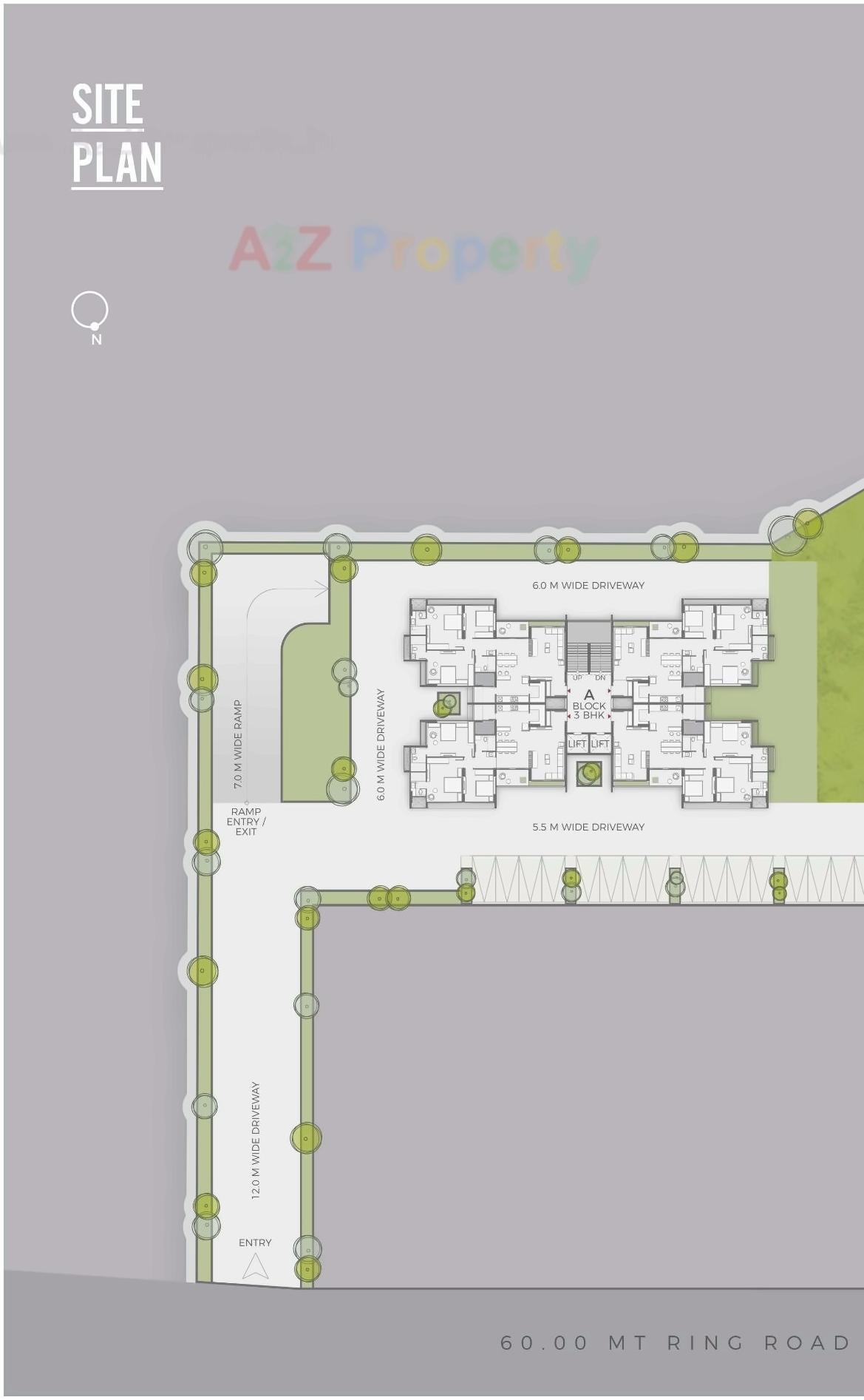 Layout of real estate project Xperia   Sky Forest located at Sughad, Ahmedabad, Gujarat