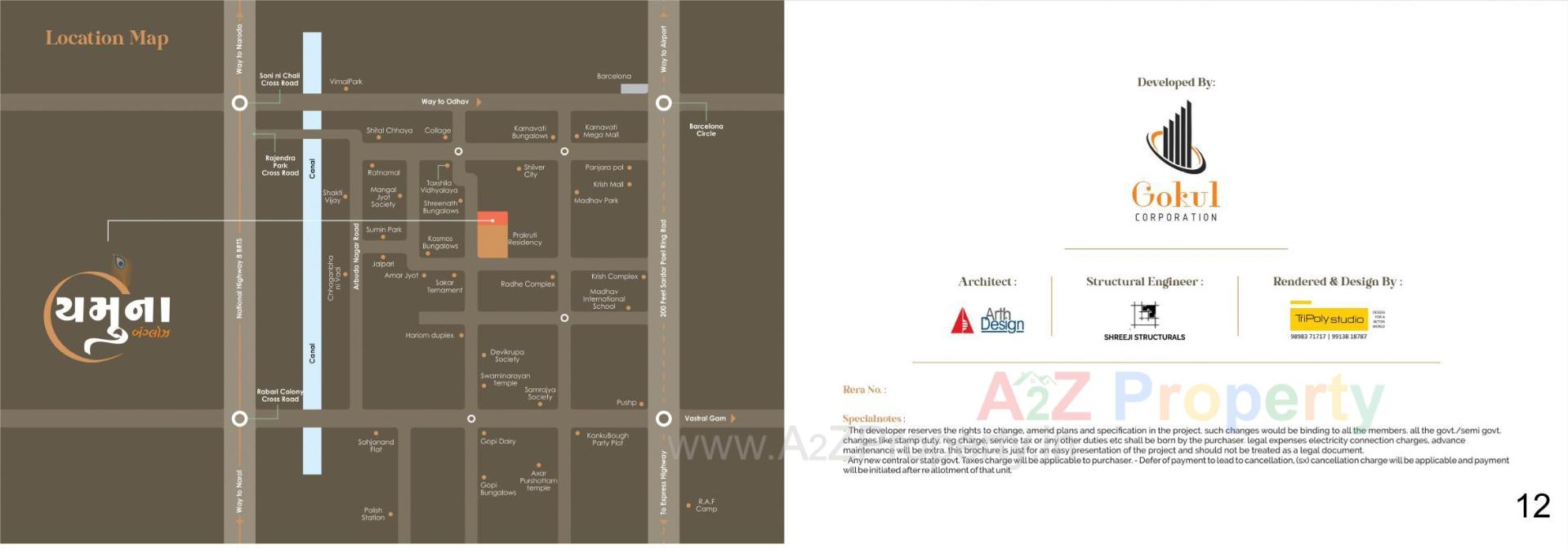  of real estate project Yamuna Bungalows located at Vastral, Ahmedabad, Gujarat