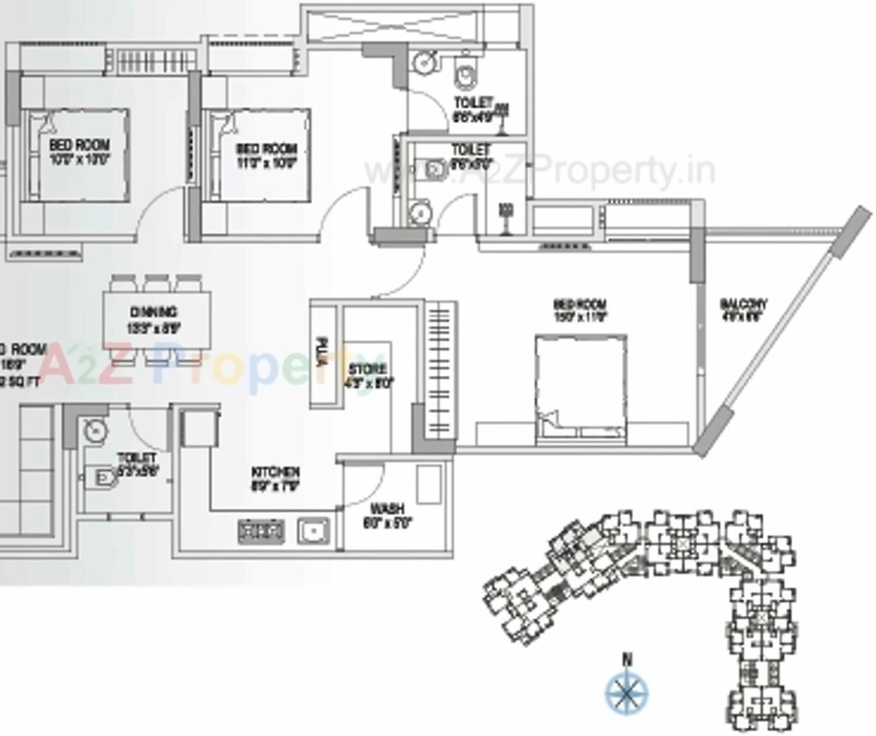 Layout of real estate project Yash Arian located at City, Ahmedabad, Gujarat