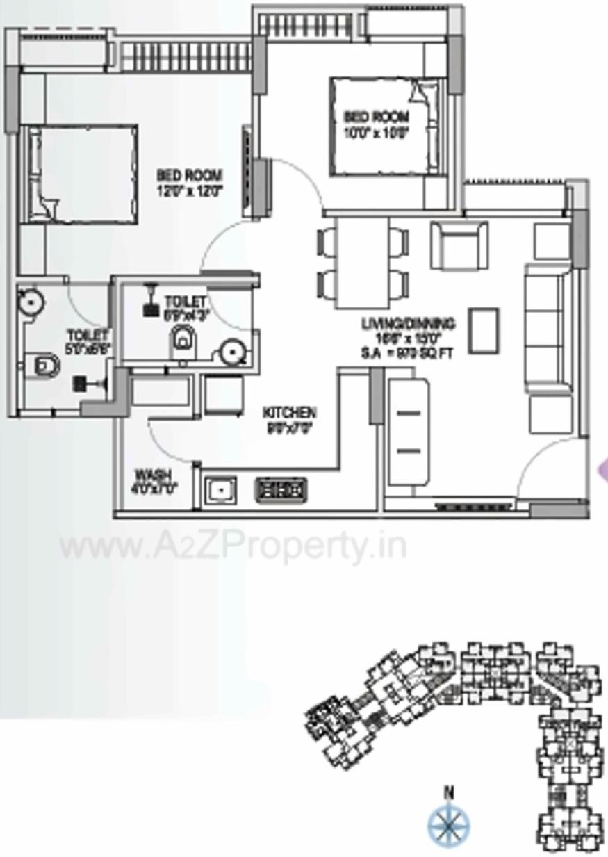 Layout of real estate project Yash Arian located at City, Ahmedabad, Gujarat
