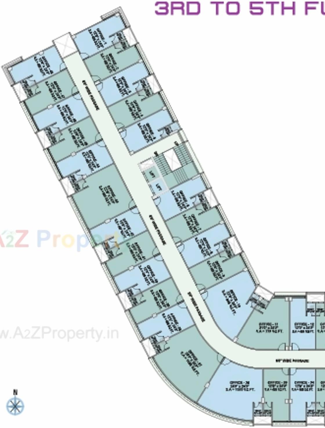 Layout of real estate project Yash Arian located at City, Ahmedabad, Gujarat