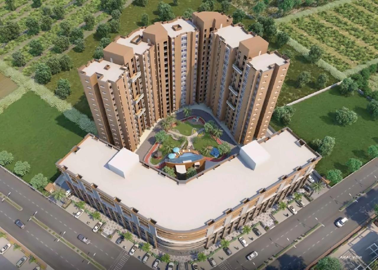 3D Elevation of real estate project Yash Arian located at City, Ahmedabad, Gujarat