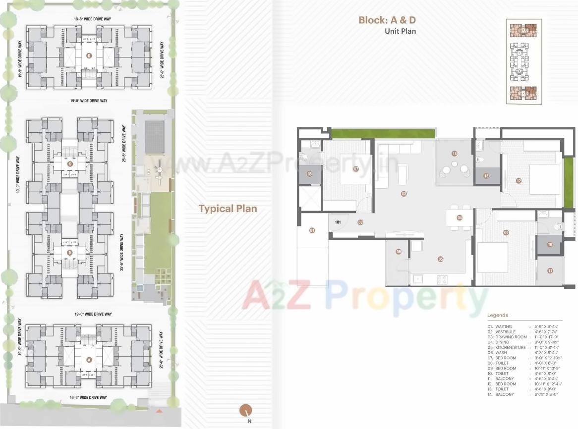Layout of real estate project Yash Evana located at City, Ahmedabad, Gujarat