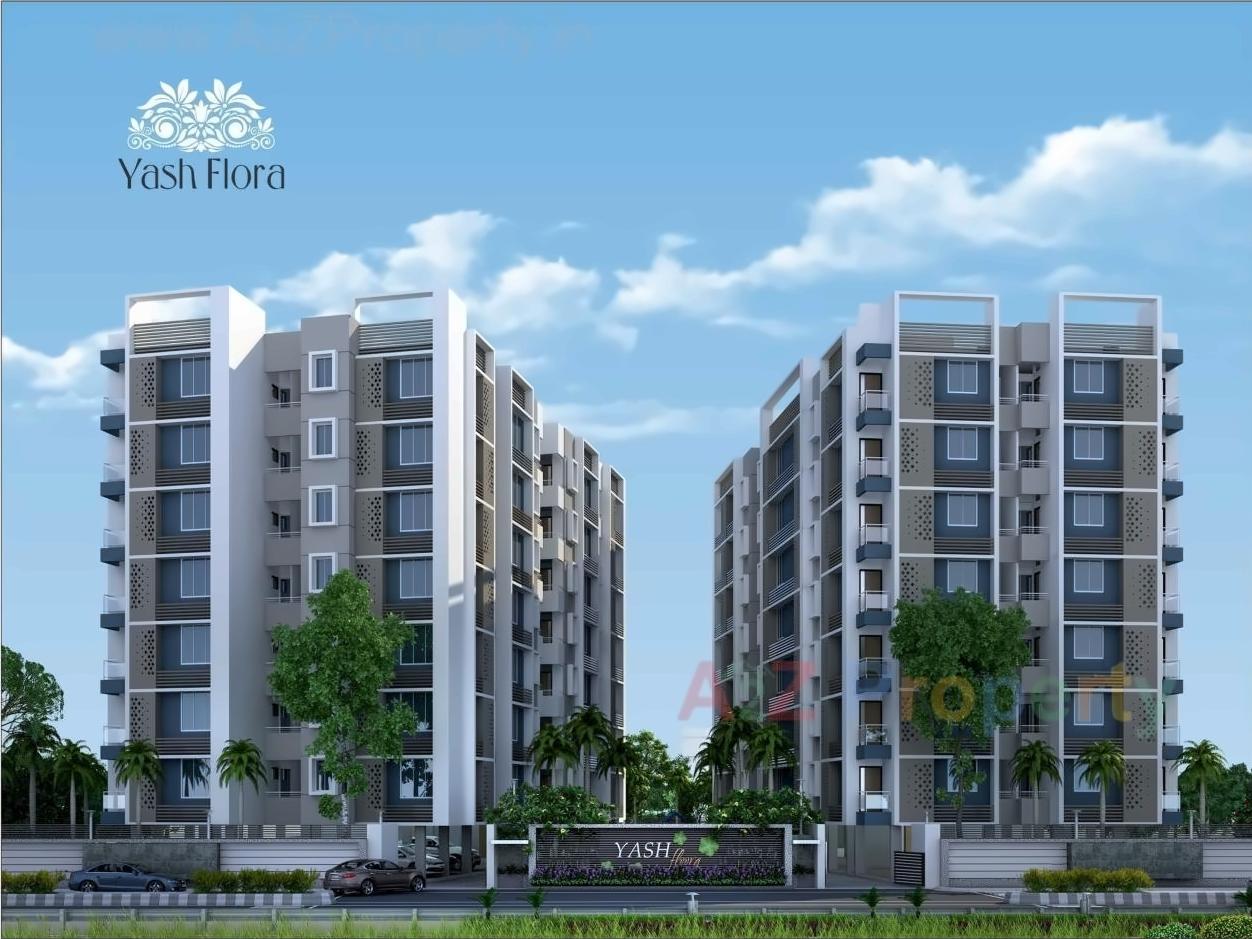 3D Elevation of real estate project Yash Flora located at City, Ahmedabad, Gujarat