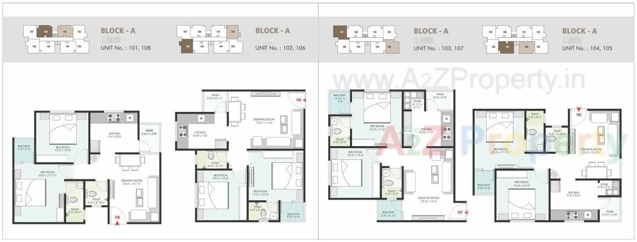 Layout of real estate project Yash Flora located at City, Ahmedabad, Gujarat