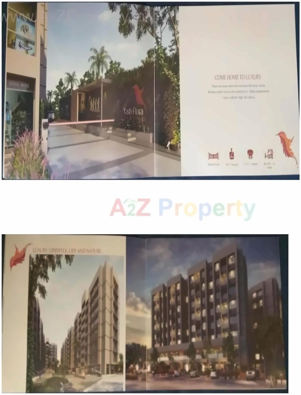 3D Elevation of real estate project Yash Flora located at Nikol, Ahmedabad, Gujarat